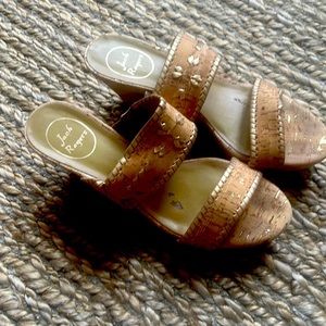 Jack Rogers cork wedges